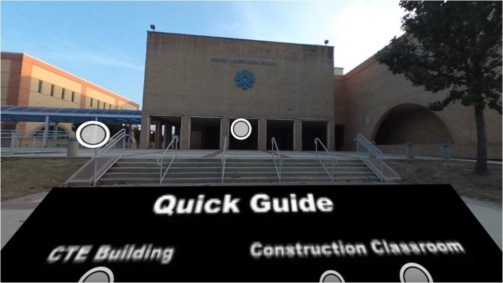 Snapshot of Lanier High School's virtual tour 